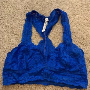 Blue free people bralette
